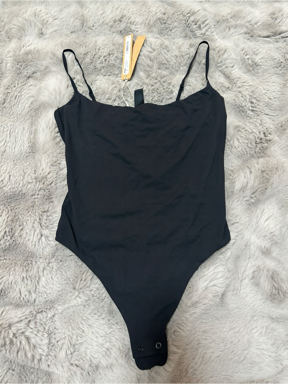 NWT SKIMS Fits Everybody Thong Cami Bodysuit Onxy